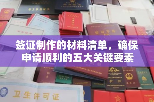 鸠江签证制作的材料清单，确保申请顺利的五大关键要素