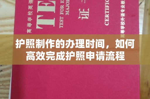 鸠江护照制作的办理时间，如何高效完成护照申请流程