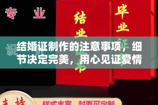 鸠江结婚证制作的注意事项，细节决定完美，用心见证爱情