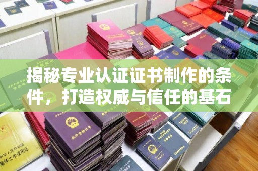 鸠江揭秘专业认证证书制作的条件，打造权威与信任的基石